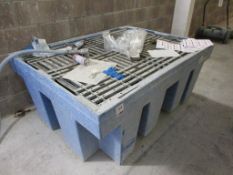 IBC plastic spill tray, 1800 x 1350 x height 700mm
