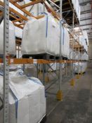 Nine bays of Apex 8 UK boltless adjustable pallet racking 2.8m x 900 x 6m (excluding contents)