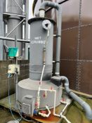 Tholander Air water treatment wet scrubber, Iweki pump mounted on fork liftable platform