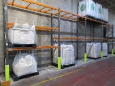 Six bays of boltless adjustable pallet racking 5 - 2.8m x 900 x 3.7m 1 - 2.8m x 900 x 5m (