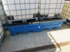 IBC plastic spill trough, 2480 x 1420 x height 480mm