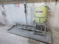 Bunded storage tank 100 litre, with manual shut off valves and Lowara pump PoWRA: A ‘point of