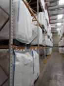 Nine bays of Apex 8 UK boltless adjustable pallet racking 2.8m x 900 x 6m (excluding contents)