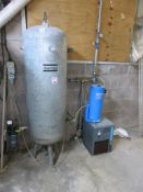 Altas Copco vertical air receiver, 250litres, Atlas Copco FX5 air dryer, type FX5 (A4), serial no.