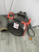 RS Pro BG-C3/1 portable fan heater, 240v