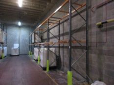 Five bays of boltless adjustable pallet racking 3 - 2.8m x 900 x 3.7m 2 - 2.8m x 900 x 5m (excluding