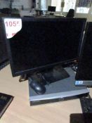 Hikvision recorder with Capture flat screen monitor