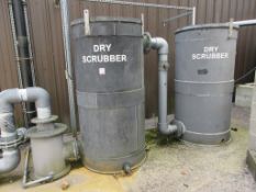 Air Water Treatment 2 inline dry scrubbers with interconnecting pipework, Universal electric motor &