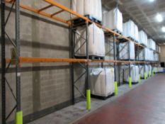 Eleven bays of boltless adjustable pallet racking 8 - 2.8m x 900 x 5m 3 - 2.8m x 900 x 3.7m (