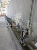 Thirty six assorted manual gate valves to include galvanised pipework PoWRA: A ‘point of work’