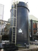 Schoeller Allibert high density polyethylene tank, serial no. H9074 (2014), with access ladder