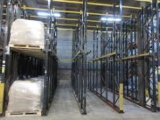 Five bays of Link 51 drive in pallet racking system 6m x 1.4m, approx. footprint: 7m x 6m (excluding
