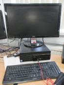Dell Optiplex 3070 Core i5 desktop computer, Benq flat screen monitor and keyboard *** Please