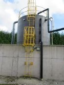 Chem Resist polyethylene DAF sludge tank, 80m³ (2019) with access ladder PoWRA: A ‘point of work’