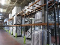 Eleven bays of boltless adjustable pallet racking 5 - 2.8m x 900 x 5m 6 - 2.8m x 900 x 3.7m (