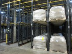 Four bays of Link 51 drive in pallet racking system 6m x 1.4m, approx. footprint: 5.6m x 6m (