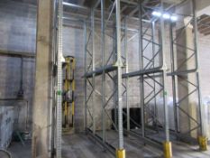 Three bays of Dexion 90 drive in racking system 1.4m x 3m, approx. footprint: 4.2m x 3m (excluding