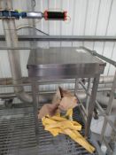 Syspal stainless steel work station with lid, 700 x 650 x height 1m