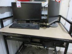 Dell Optiplex 3070 Core i5 computer system with Ajhua Technology video recorder, 1 x Viewsonic and 1