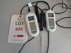 One AT Instruments Precision Plus thermometer and a Reference thermometer