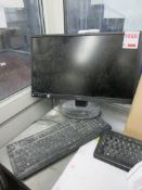 Dell Optiplex 3070 Core i5 and HP Pro desktop computers with 1 x Ilyama and 1 x Viewsonic flat