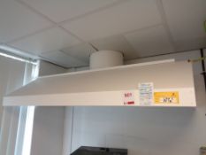 Wall & ceiling mounted fume extraction hood, 1400 x 800mm Please note: A ‘point of work’ risk