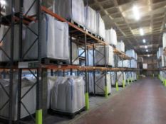Nine bays of boltless adjustable pallet racking 4 - 2.8m x 900 x 5m 5 - 2.8m x 900 x 3.7m (excluding