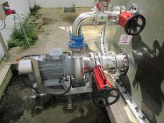 Landia chopper pump, type MPTKR-1, serial no. 90546 (2023), rrpm 1460, 2 x weg gate valves, manual