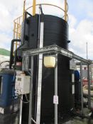 Chem Resist polyethylene 10m³ Trufloc tank (2019), with access ladder PoWRA: A ‘point of work’