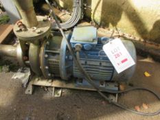 Two various electric motors & pumps PoWRA: A ‘point of work’ risk assessment must be completed,