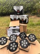 10 x Chauvet Slimpar T6BT lights