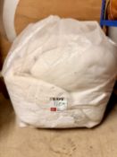 Large bag of polystyrene beads for cushion/pouffe filing.