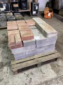 Pallet of various concrete blocks etc.