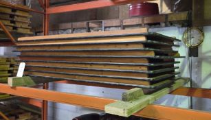 8 x Wooden 6ft trestle/folding table