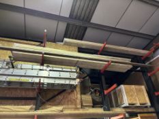 Quantity of various scaffold boards, to 2 racks
