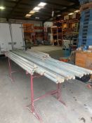 Quantity of various galvanised steel scaffold poles