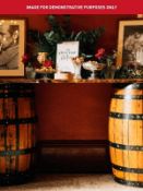 4 x Wooden 40 gallon beer/whiskey barrels