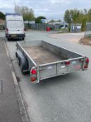 Ifor Williams GD125G 3 tonne twin axle plant trailer (2004)