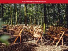 60 x Wooden folder chairs