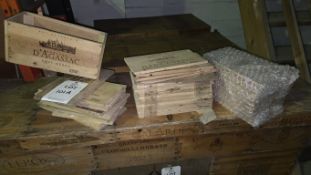 Quantity of spare wine crate ends