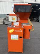 BB06 PEL BOTTLE CRUSHER, Glass crusher suitable for larger items and throughput with dust extraction