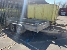 WESSEX Trailers Twin Axle Rear Loading Trailer (Total 14' X 7') BUYER TO REMOVE