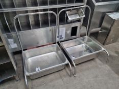 2x BOOT WASH STATIONS