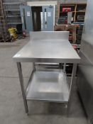 A Small Stainless Steel Preparation Table W600mm x D700mm x H890mm