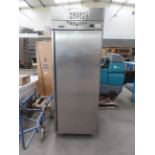 A Levin Capricorn S/ Steel Freezer on Caster Wheels