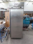 A Levin Capricorn S/ Steel Freezer on Caster Wheels