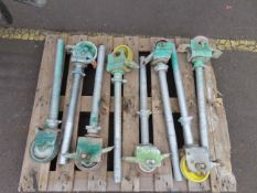 8x Scaffolding Castor Wheels