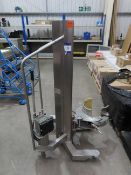 Mechandling model 732, adjustable bottle/canister lifter stainless steel, year of manufacture 2014