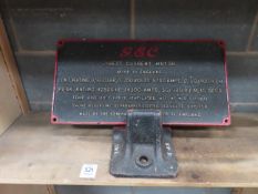 A Vintage G.E.C Motor Plate