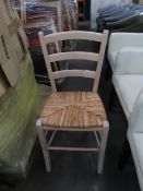 9x Wooden Chairs. Please note there is a £5 plus VAT Lift Out Fee on this lot